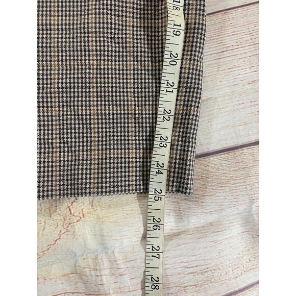 Banana Republic Women's Plaid Classic Office Dress Pants - 10 - Picture 5 of 13